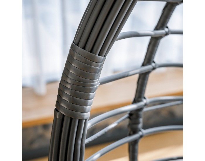 Závesné hojdacie kreslo Nexus - sivá