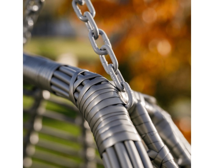 Závesné hojdacie kreslo Nexus - sivá