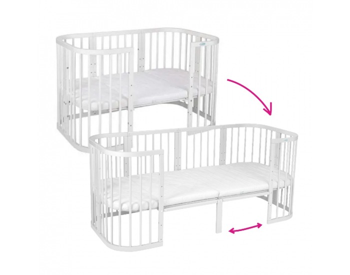 Rozšírenie k rastúcej postieľke 7v1 Niko / Lili - biela