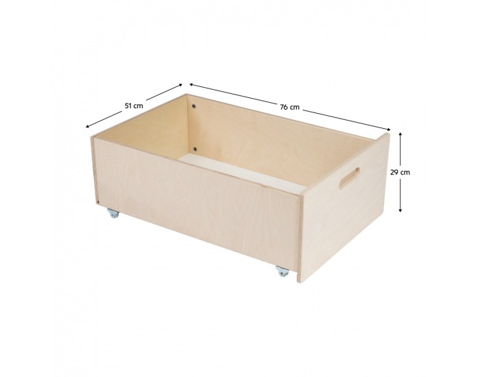 Úložný priestor k rastúcej postieľke 7v1 Niko / Lili - prírodná
