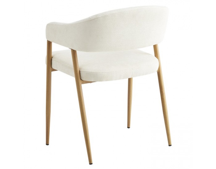 Jedálenské kreslo Nizar Typ 1 - krémová / buk