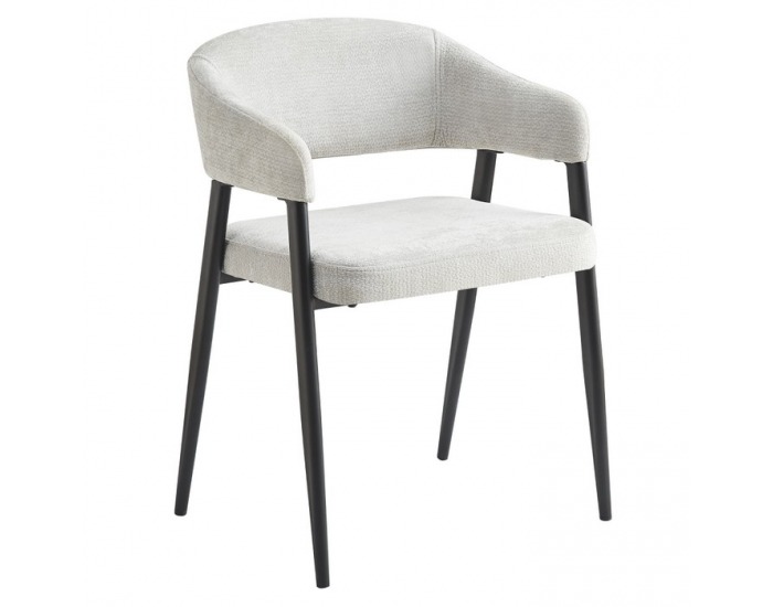 Jedálenské kreslo Nizar Typ 2 - svetlosivá / čierna