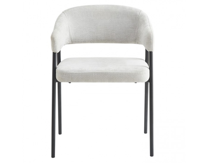 Jedálenské kreslo Nizar Typ 2 - svetlosivá / čierna