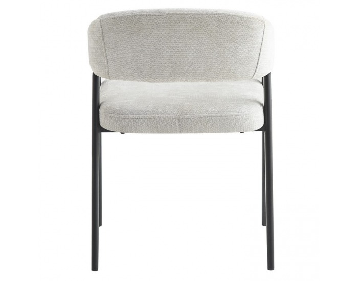 Jedálenské kreslo Nizar Typ 2 - svetlosivá / čierna