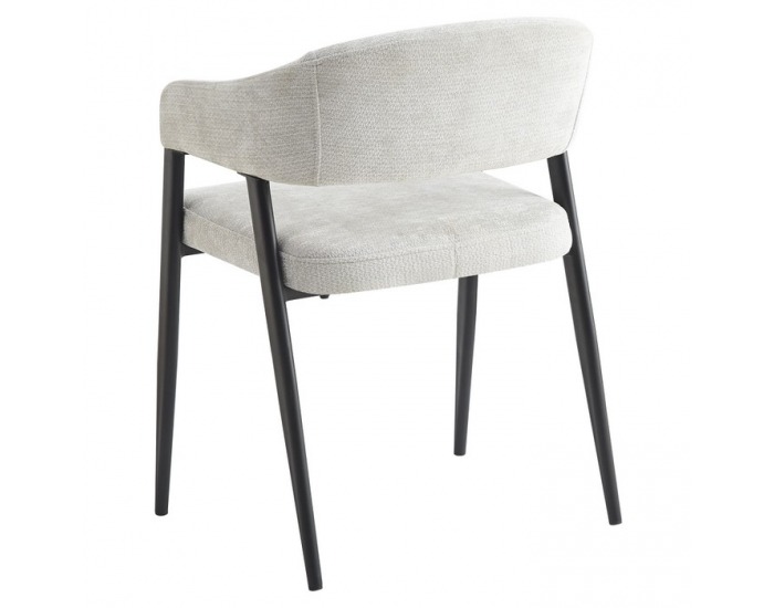 Jedálenské kreslo Nizar Typ 2 - svetlosivá / čierna