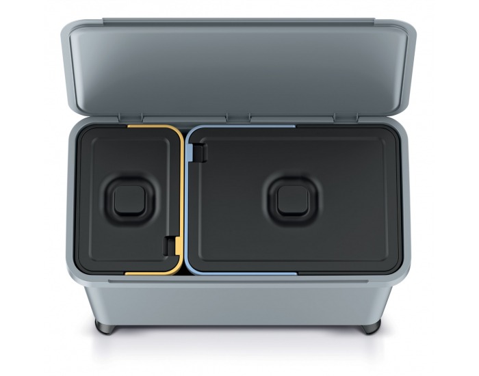 Odpadkový kôš na triedený odpad NKS45W2 33 l - svetlosivá