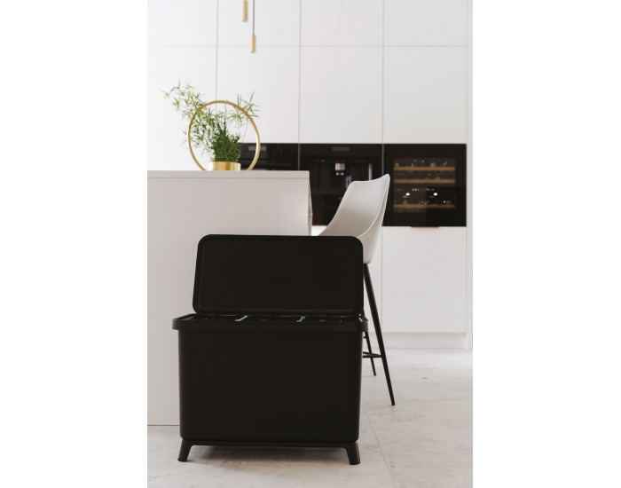 Odpadkový kôš na triedený odpad NKS45W3 30 l - čierna