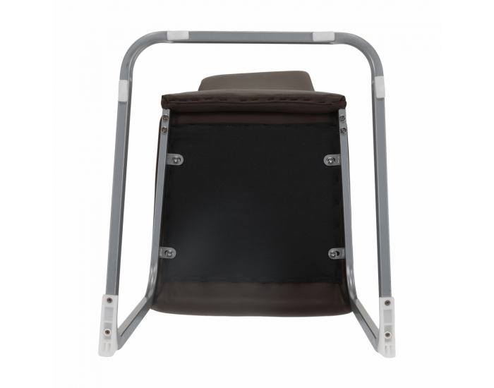 Jedálenská stolička Nobata - tmavohnedá / sivá