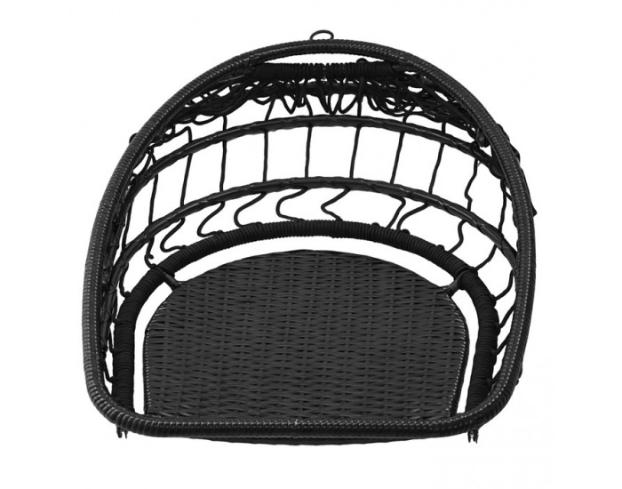 Závesné skladacie kreslo Nobelo - čierna