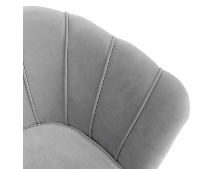 Pohovka Noblin New - sivomodrá (Velvet) / zlatá