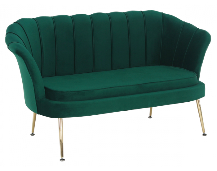 Pohovka Noblin New - smaragdová (Velvet) / zlatá