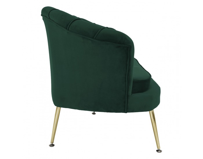 Trojsedačka Noblin New - smaragdová (Velvet) / zlatá