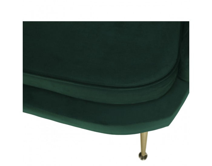 Trojsedačka Noblin New - smaragdová (Velvet) / zlatá