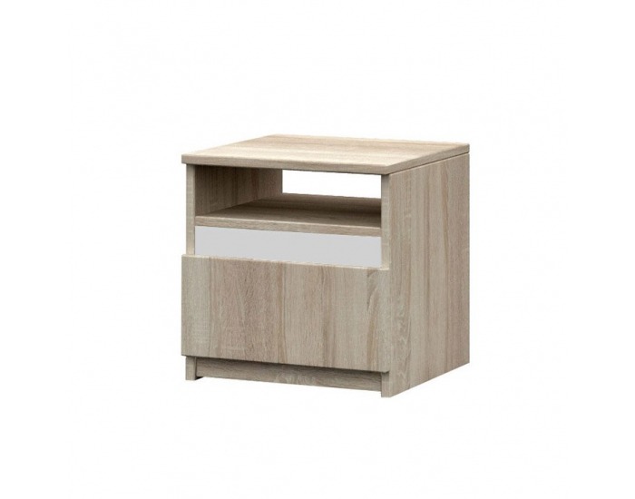 Nočný stolík Mediolan New - dub sonoma / biela