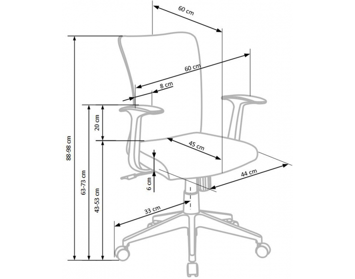 Detská stolička na kolieskach Nody - béžová