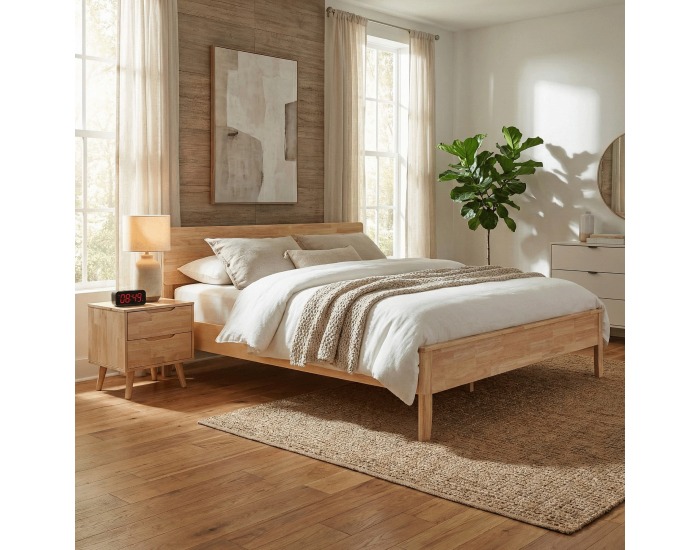 Manželská posteľ Noemi 160x200 cm - prírodná