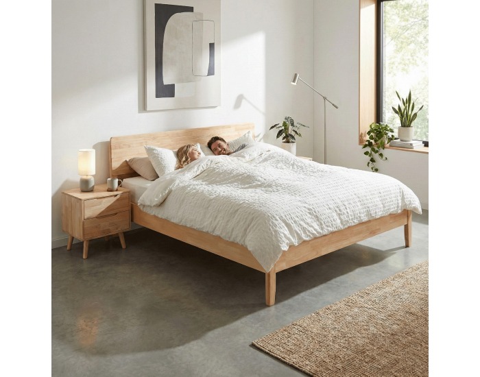 Manželská posteľ Noemi 160x200 cm - prírodná