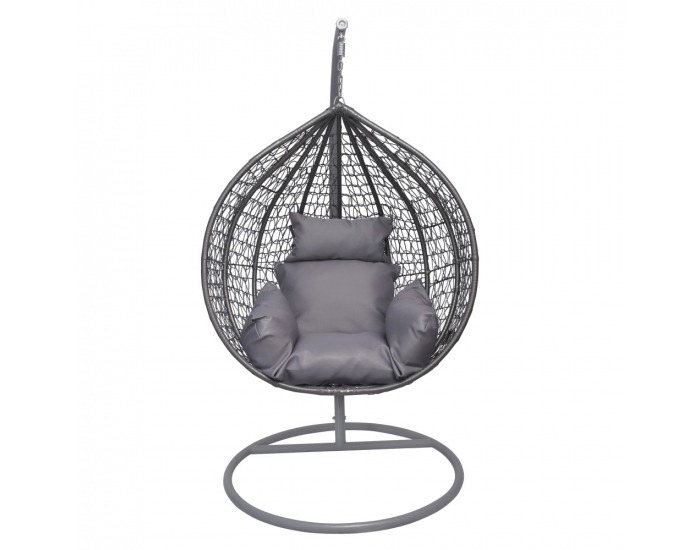 Závesné hojdacie kreslo Nolun - sivá