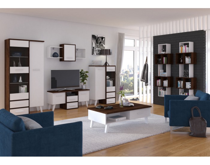 Komoda Nordis NOR-04 - sonoma tmavá / biela