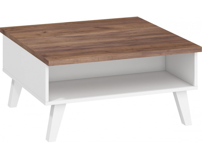 Konferenčný stolík Nordis NOR-06 - craft tobaco / biela