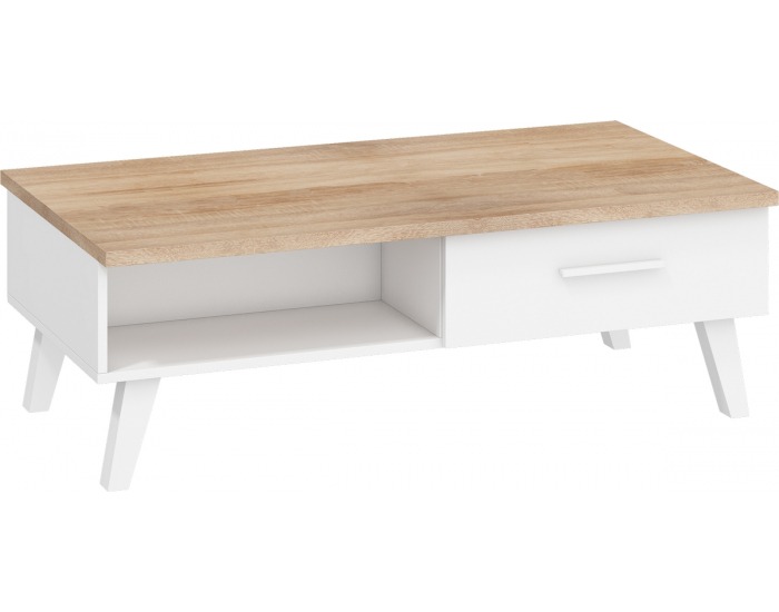 Konferenčný stolík Nordis NOR-07 - sonoma svetlá / biela