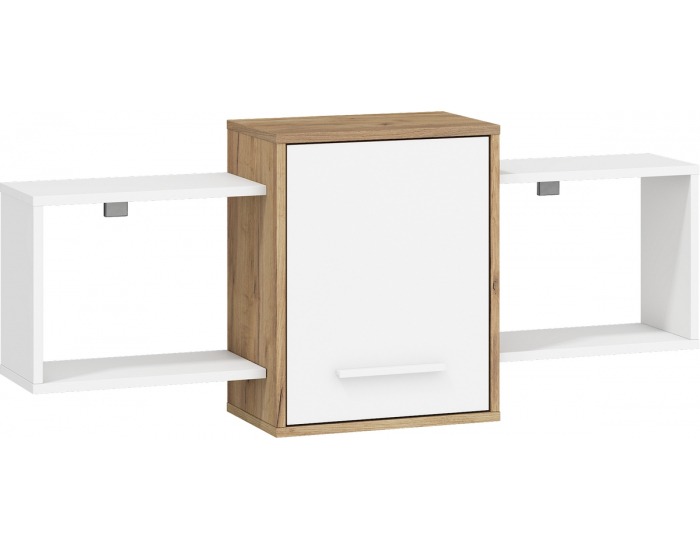 Polica Nordis NOR-09 - craft zlatý / biela