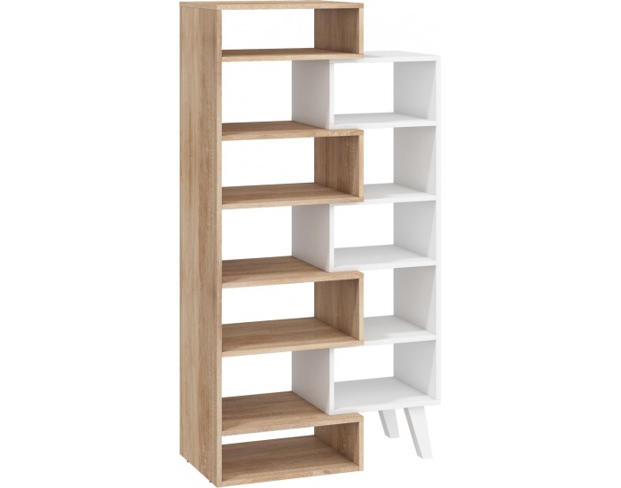 Regál Nordis NOR-12 - sonoma svetlá / biela