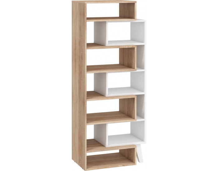 Regál Nordis NOR-12 - sonoma svetlá / biela