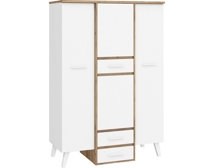 Obývacia izba Nordis - craft zlatý / biela