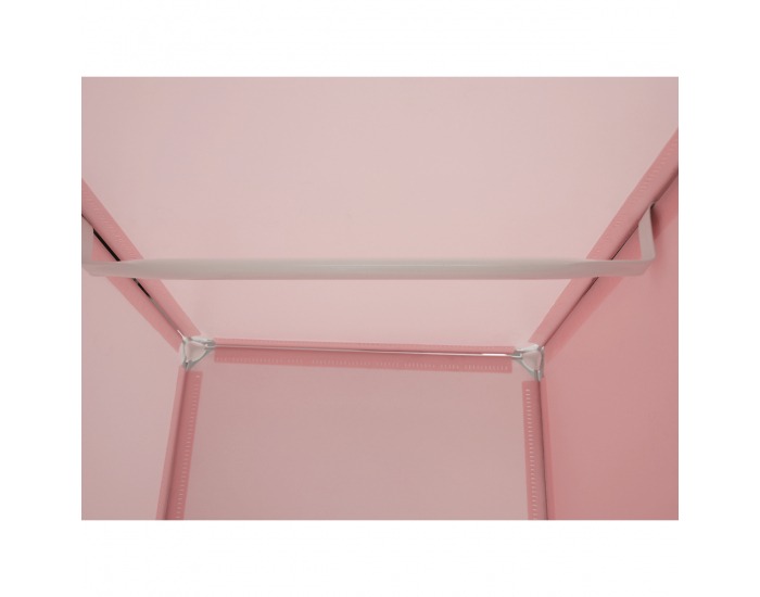 Detská modulárna skriňa Norme - ružová / detský vzor