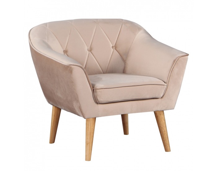 Kreslo Nosel - béžová / prírodná