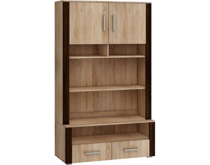 Regál Notti NOT-05 - sonoma svetlá / sonoma svetlá / sonoma tmavá