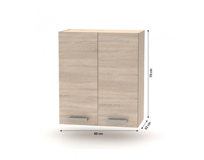 Horná kuchynská skrinka Nova Plus NOPL-007-OH - dub sonoma