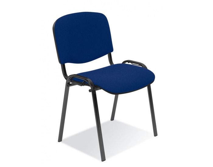 Konferenčná stolička Iso - modrá látka (C14)