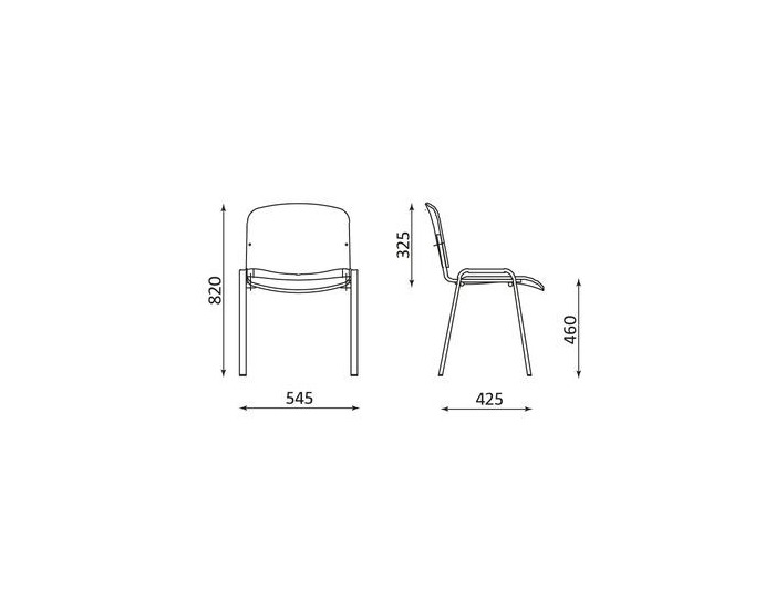 Konferenčná stolička Iso Wood - buk / čierna