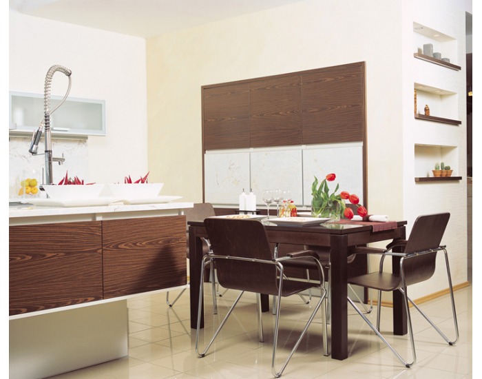 Konferenčná stolička Samba - chróm / krémová látka (M56)