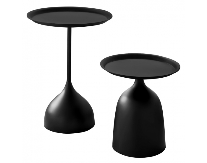 Konferenčný stolík (2 ks) Nubo - čierna