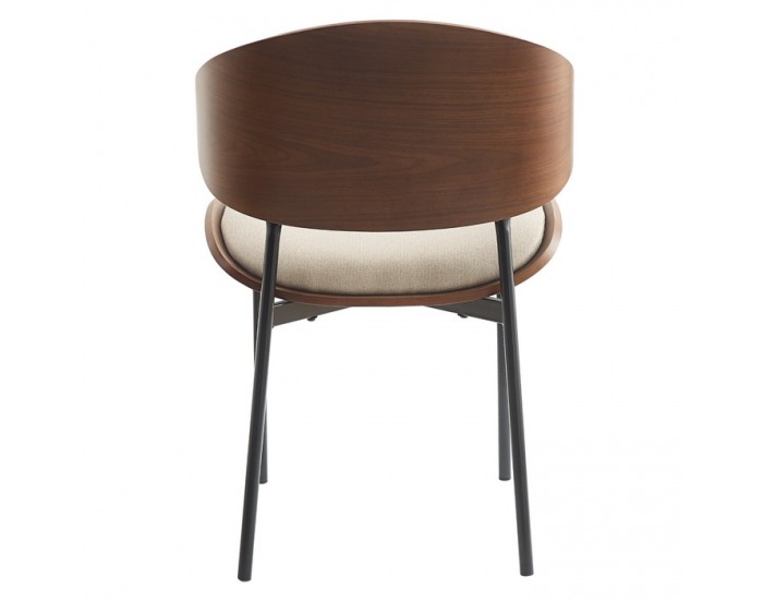 Jedálenská stolička Nuria - béžová / orech / čierna