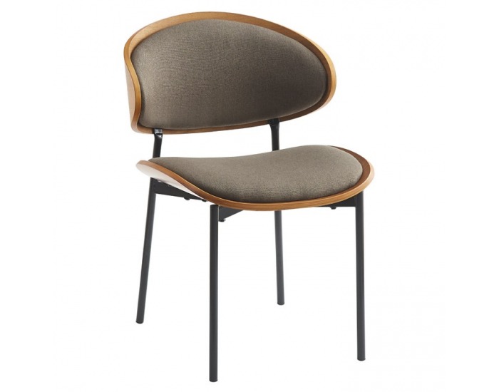 Jedálenská stolička Nuria - hnedá / jaseň / čierna