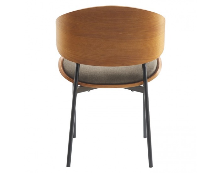 Jedálenská stolička Nuria - hnedá / jaseň / čierna