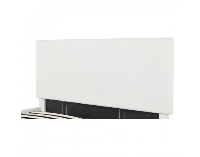 Čalúnená manželská posteľ s roštom Nuvola 180 - biela