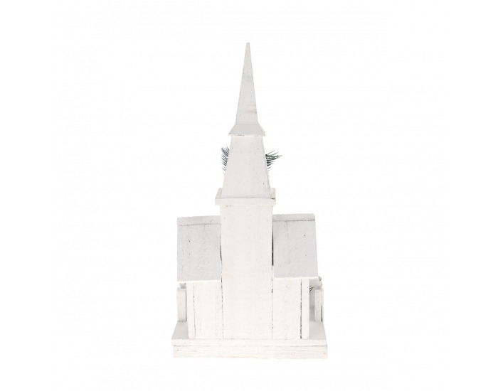 Svietiaci vianočný kostolík Odetta - biela