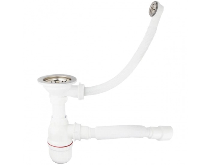 Granitový kuchynský drez so sifónom Odi ONB 01-42 41,5x49 cm - čierna