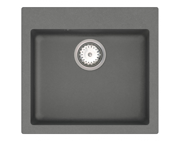 Granitový kuchynský drez so sifónom Odi ONB 01-49 48x45 cm - tmavosivá