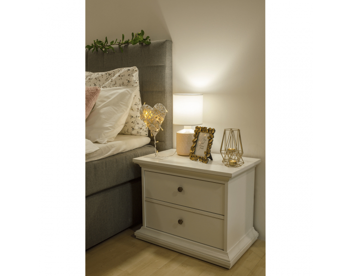 Stolná lampa Ofred - biela / ružová