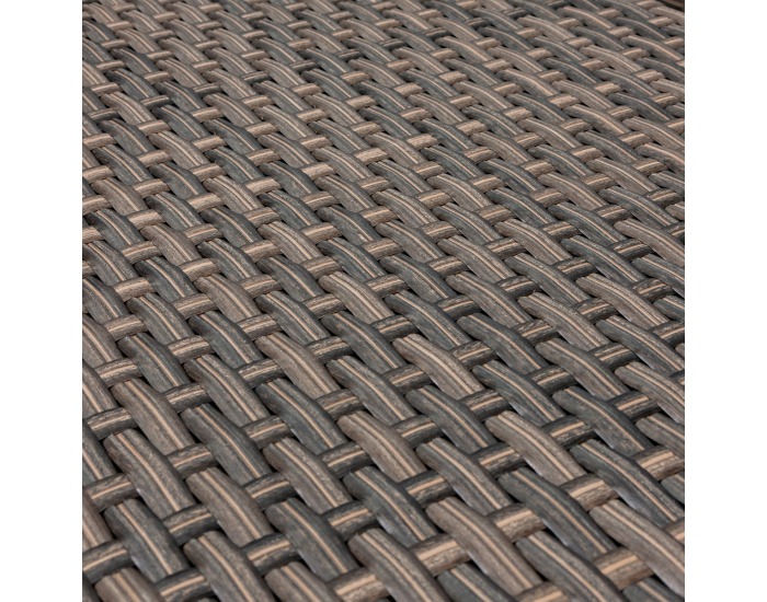 Záhradný nábytok z umelého ratanu Olivonder - hnedá / modrá