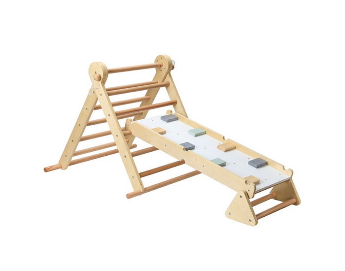 Montessori Piklerovej trojuholník 3v1 Oprin - prírodná / mix farieb