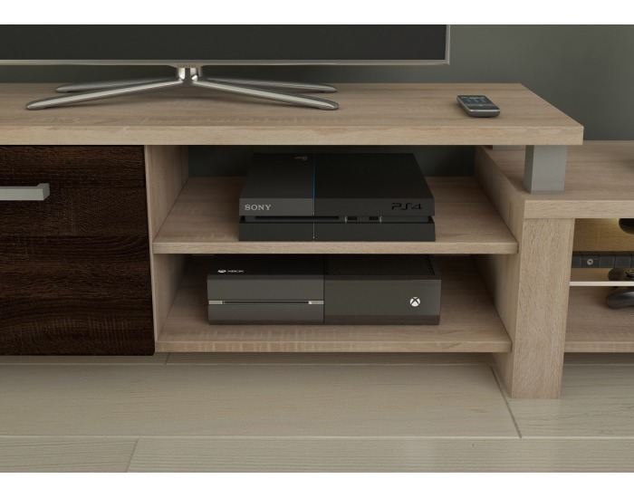 TV stolík Orion - sonoma svetlá / sonoma tmavá
