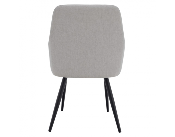 Jedálenské kreslo Oskor - svetlosivá / čierna