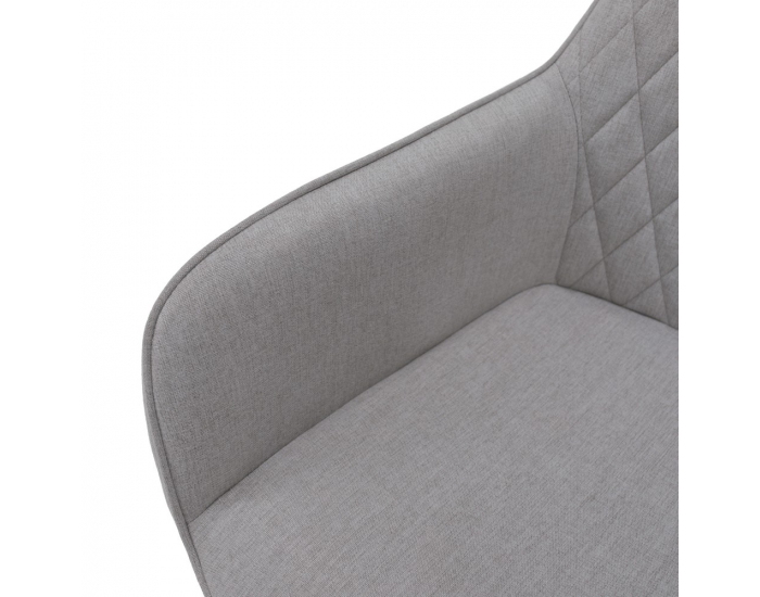 Jedálenské kreslo Oskor - svetlosivá / čierna